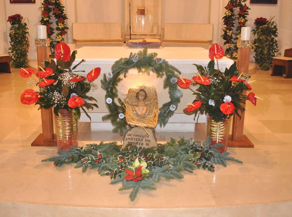 Arte Floreale Per La Liturgia Natale 13 Parrocchia San Francesco Di Sales